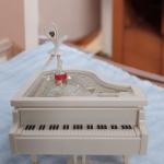 Elegant Dancing Lady on Piano Figurine - Perfect Blend of Art and Music